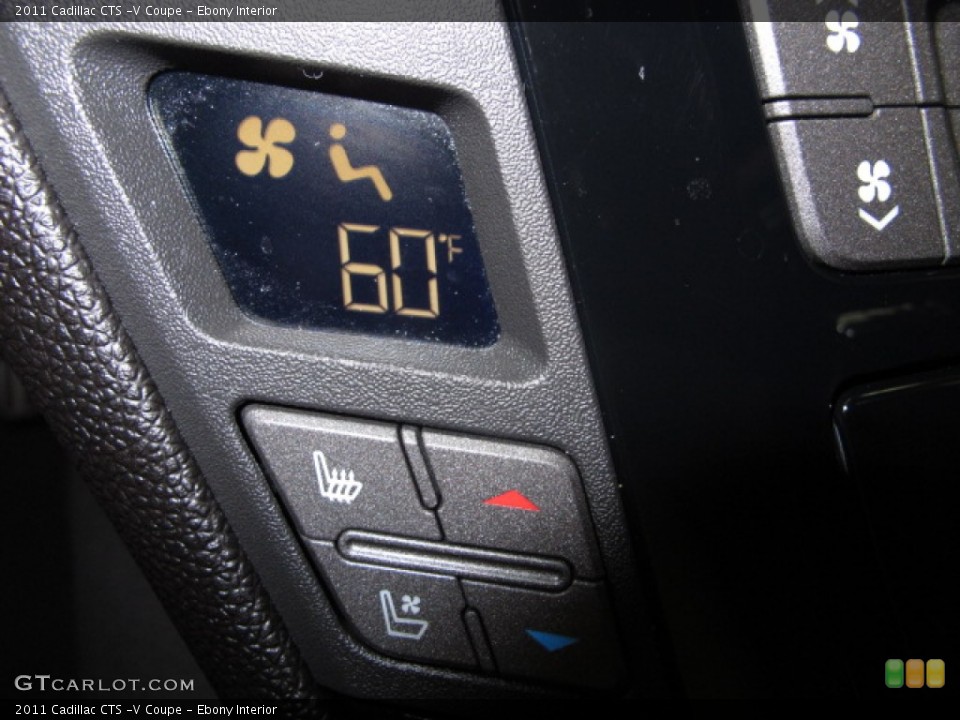 Ebony Interior Controls for the 2011 Cadillac CTS -V Coupe #70180556