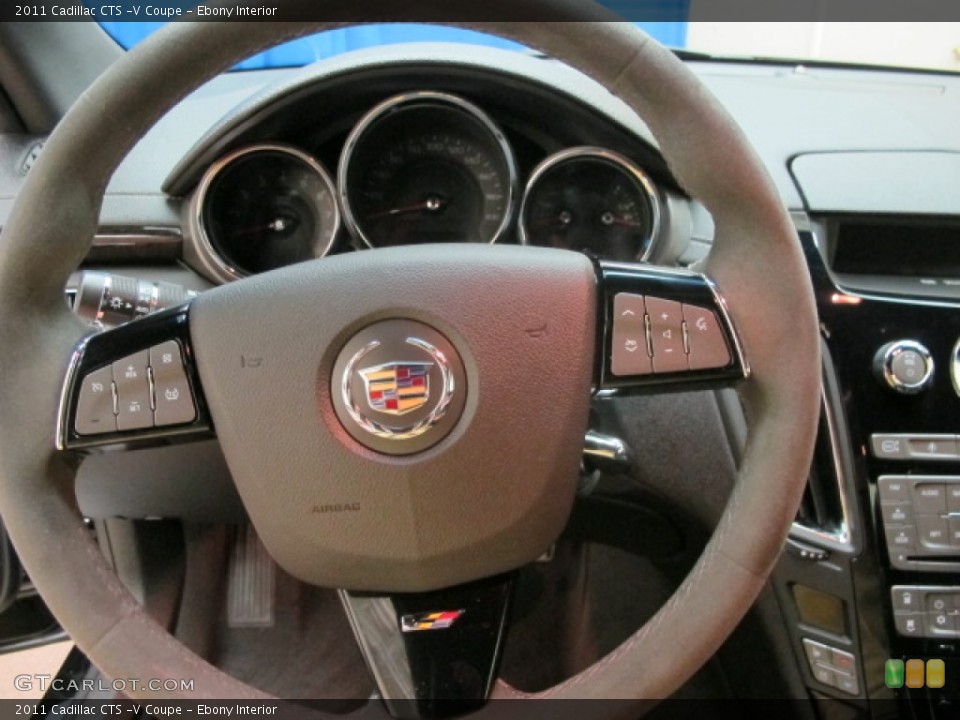 Ebony Interior Steering Wheel for the 2011 Cadillac CTS -V Coupe #70180601