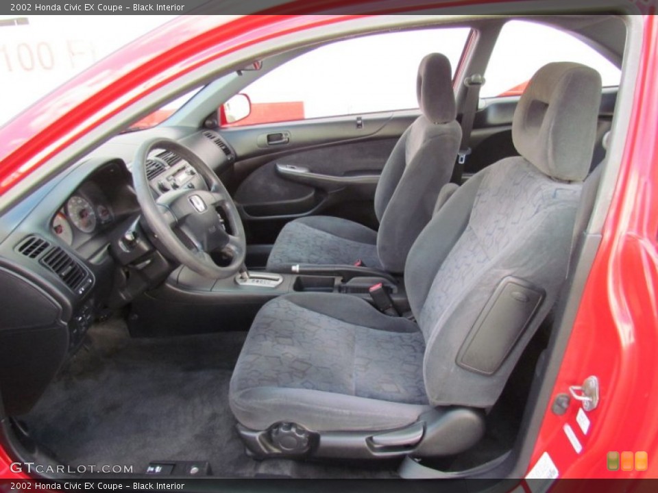 Black Interior Photo for the 2002 Honda Civic EX Coupe #70181030