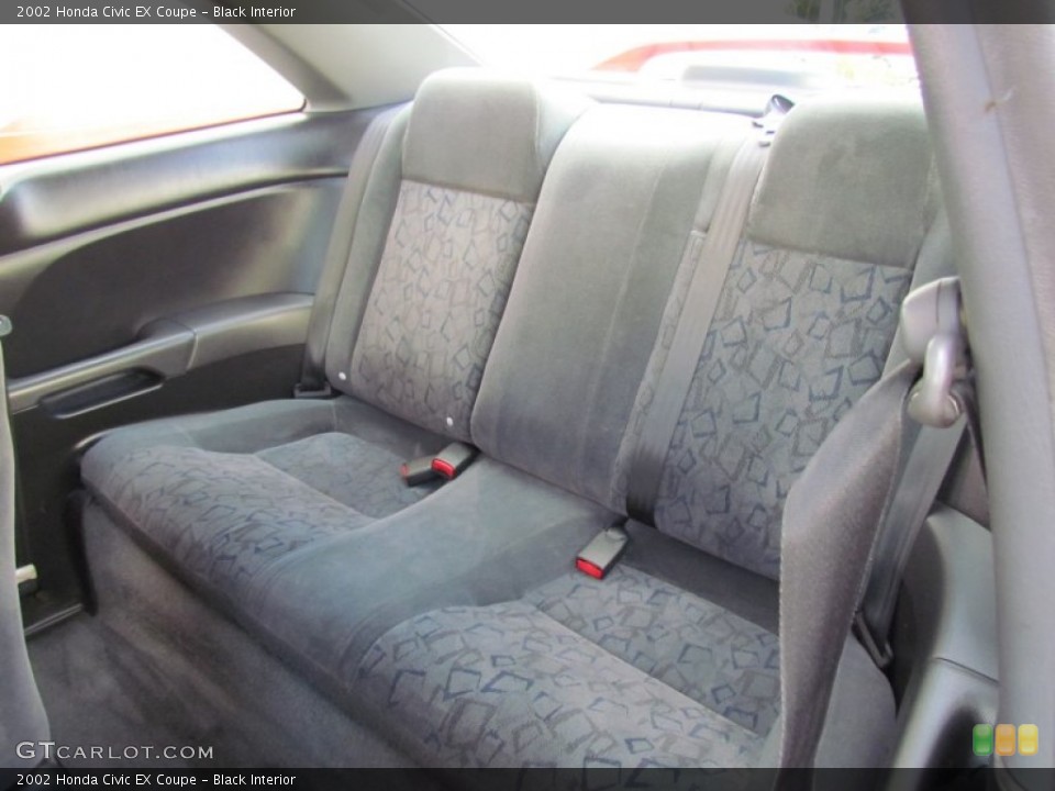 Black Interior Rear Seat for the 2002 Honda Civic EX Coupe #70181066
