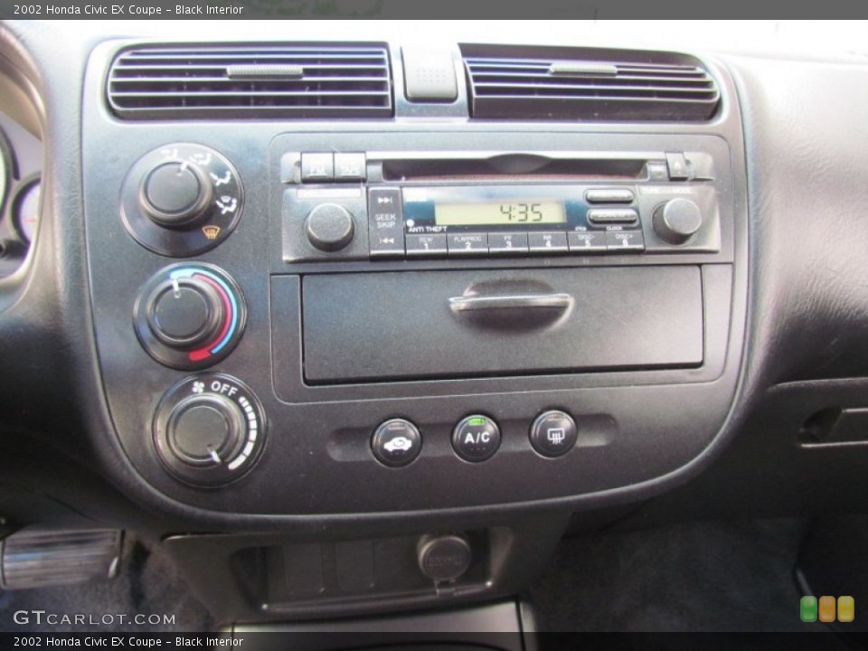 Black Interior Controls for the 2002 Honda Civic EX Coupe #70181087