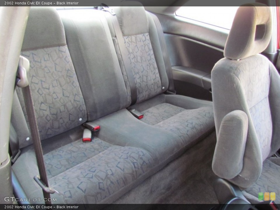 Black Interior Rear Seat for the 2002 Honda Civic EX Coupe #70181165