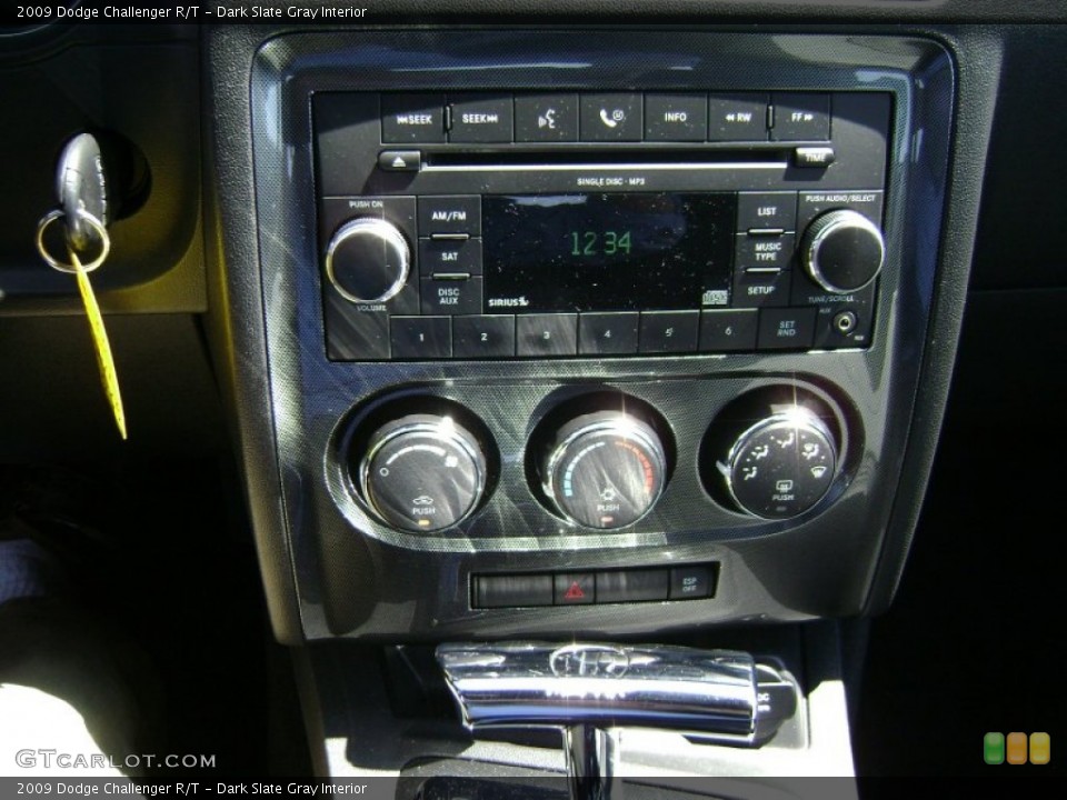 Dark Slate Gray Interior Controls for the 2009 Dodge Challenger R/T #70183475