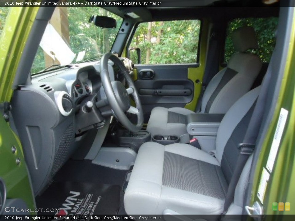 Dark Slate Gray/Medium Slate Gray Interior Photo for the 2010 Jeep Wrangler Unlimited Sahara 4x4 #70183841