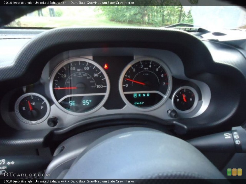 Dark Slate Gray/Medium Slate Gray Interior Gauges for the 2010 Jeep Wrangler Unlimited Sahara 4x4 #70183883