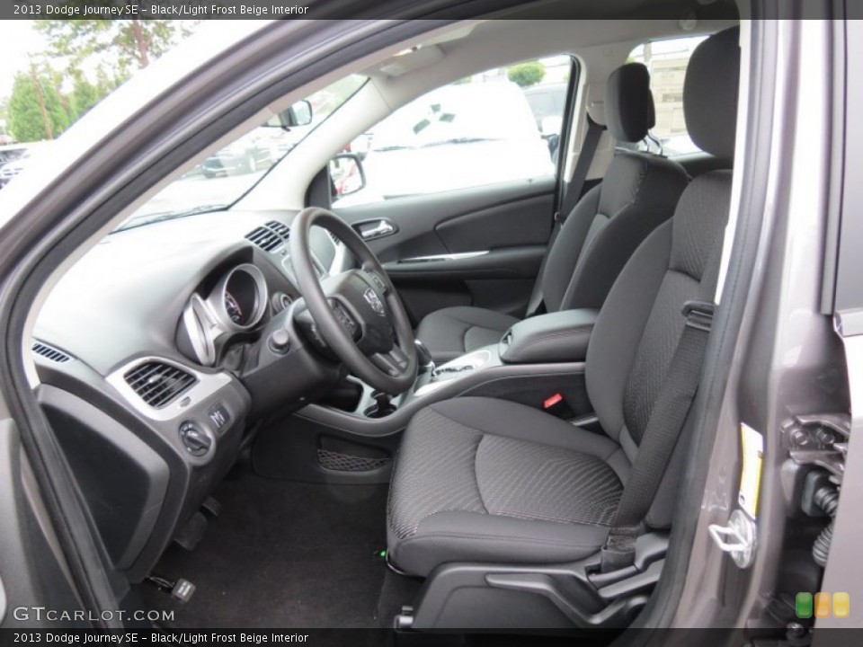 Black/Light Frost Beige Interior Photo for the 2013 Dodge Journey SE #70185629