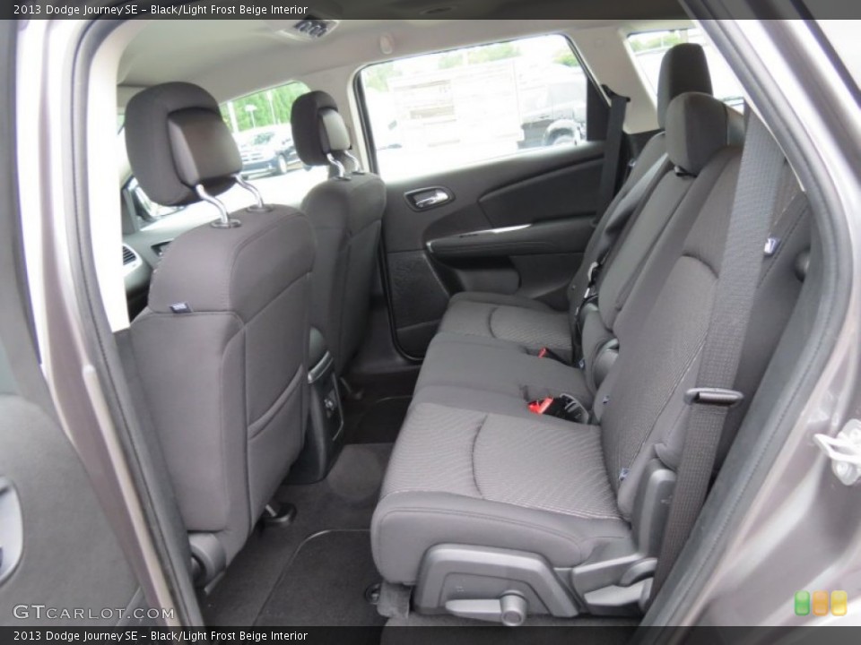 Black/Light Frost Beige Interior Rear Seat for the 2013 Dodge Journey SE #70185638