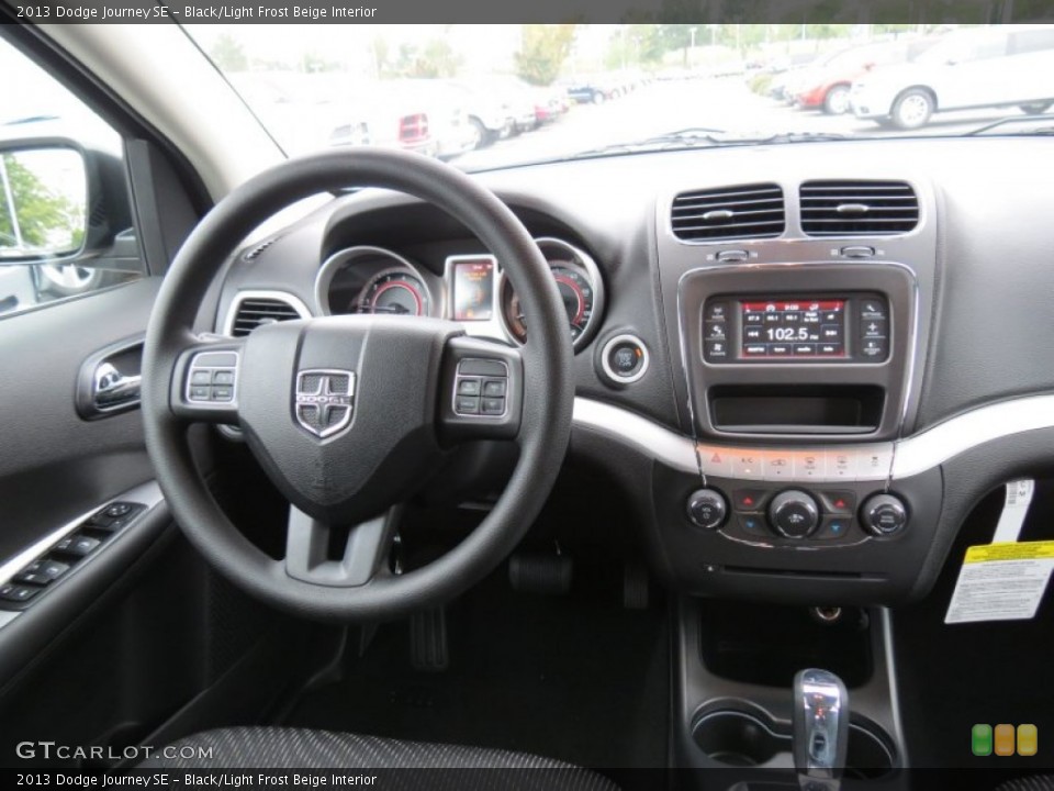Black/Light Frost Beige Interior Dashboard for the 2013 Dodge Journey SE #70185665