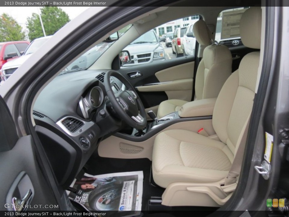 Black/Light Frost Beige Interior Photo for the 2013 Dodge Journey SXT #70185842