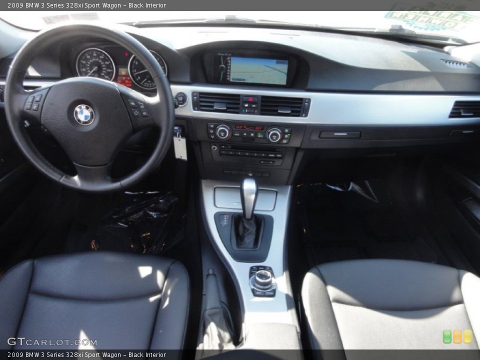 Black Interior Dashboard for the 2009 BMW 3 Series 328xi Sport Wagon #70186637
