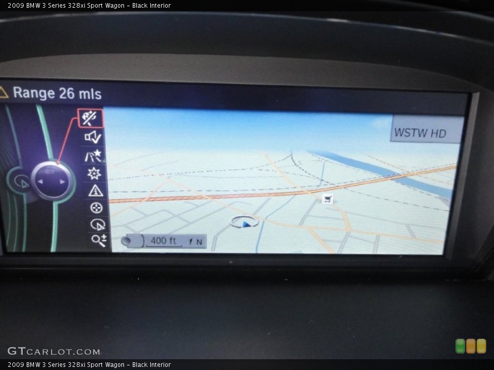 Black Interior Navigation for the 2009 BMW 3 Series 328xi Sport Wagon #70186694