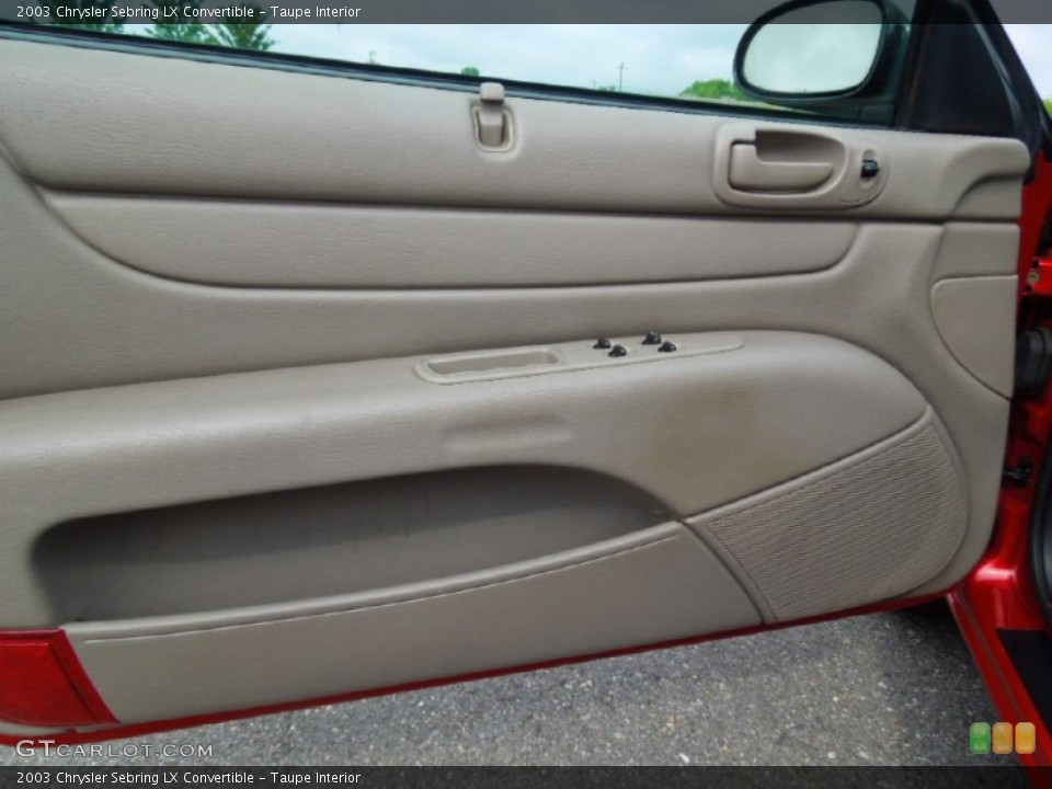 Taupe Interior Door Panel for the 2003 Chrysler Sebring LX Convertible #70191161