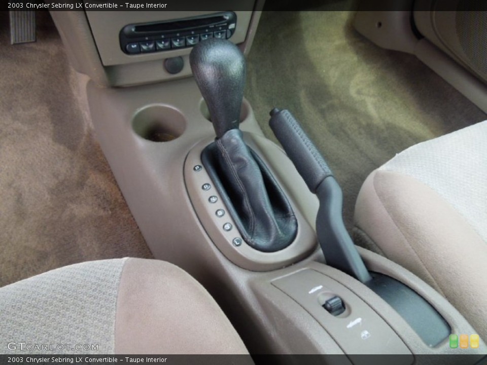 Taupe Interior Transmission for the 2003 Chrysler Sebring LX Convertible #70191164