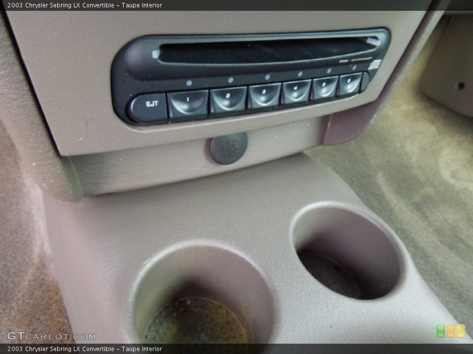 Taupe Interior Audio System for the 2003 Chrysler Sebring LX Convertible #70191167