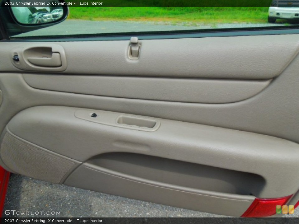 Taupe Interior Door Panel for the 2003 Chrysler Sebring LX Convertible #70191191