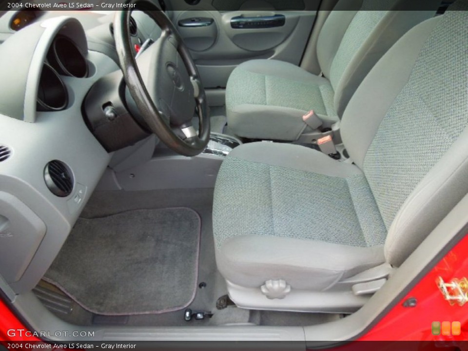 Gray Interior Front Seat for the 2004 Chevrolet Aveo LS Sedan #70191311
