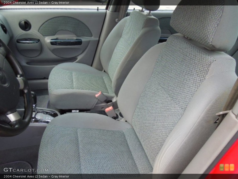 Gray Interior Front Seat for the 2004 Chevrolet Aveo LS Sedan #70191314