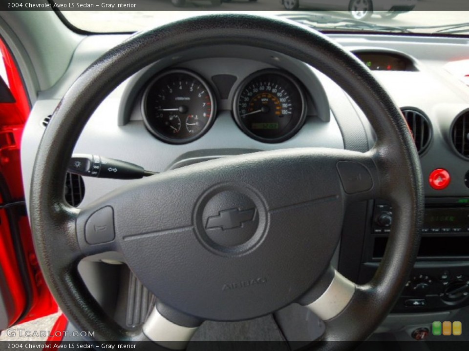 Gray Interior Steering Wheel for the 2004 Chevrolet Aveo LS Sedan #70191326