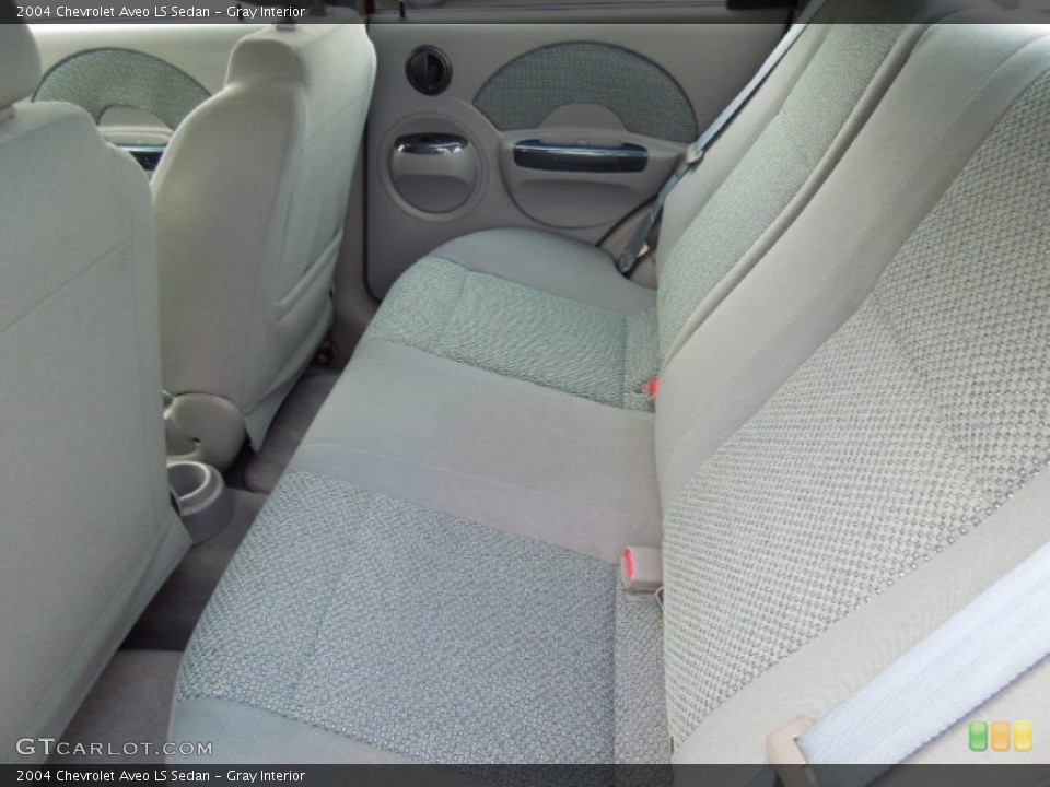 Gray Interior Rear Seat for the 2004 Chevrolet Aveo LS Sedan #70191332