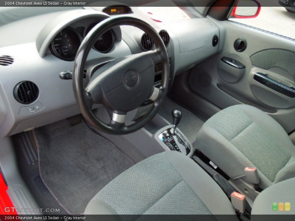 Gray Interior Prime Interior for the 2004 Chevrolet Aveo LS Sedan #70191362