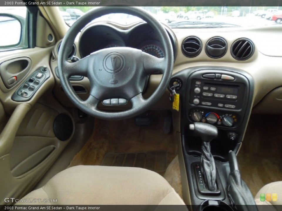 Dark Taupe Interior Dashboard for the 2003 Pontiac Grand Am SE Sedan #70191494