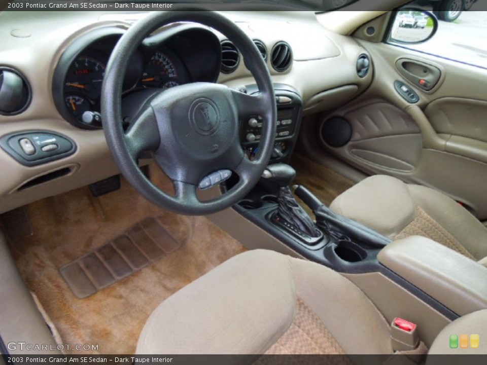 Dark Taupe Interior Prime Interior for the 2003 Pontiac Grand Am SE Sedan #70191521