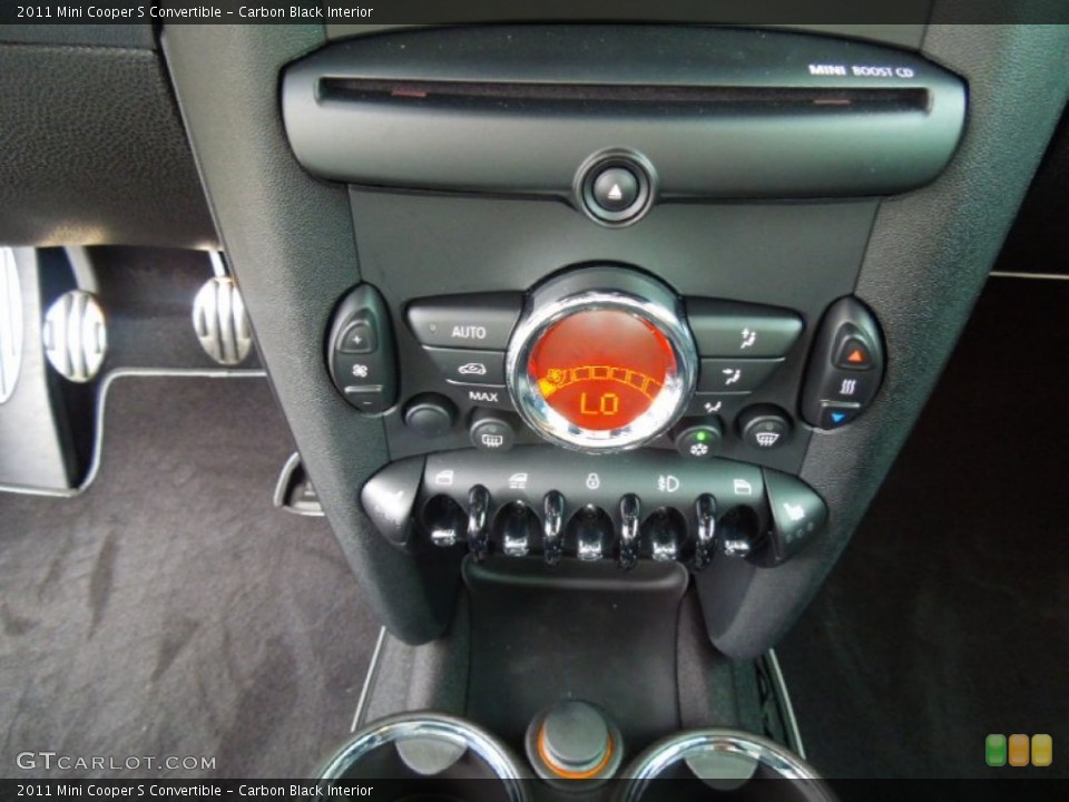 Carbon Black Interior Controls for the 2011 Mini Cooper S Convertible #70191623