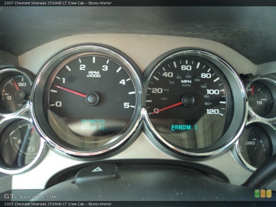 Ebony Interior Gauges for the 2007 Chevrolet Silverado 2500HD LT Crew Cab #70191854