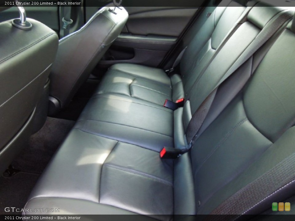 Black Interior Rear Seat for the 2011 Chrysler 200 Limited #70194287