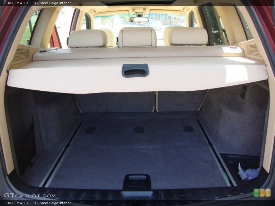 Sand Beige Interior Trunk for the 2004 BMW X3 2.5i #70197775