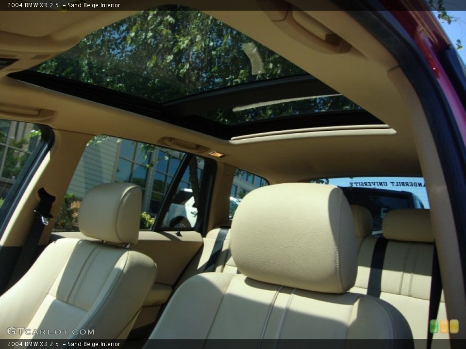 Sand Beige Interior Sunroof for the 2004 BMW X3 2.5i #70197931