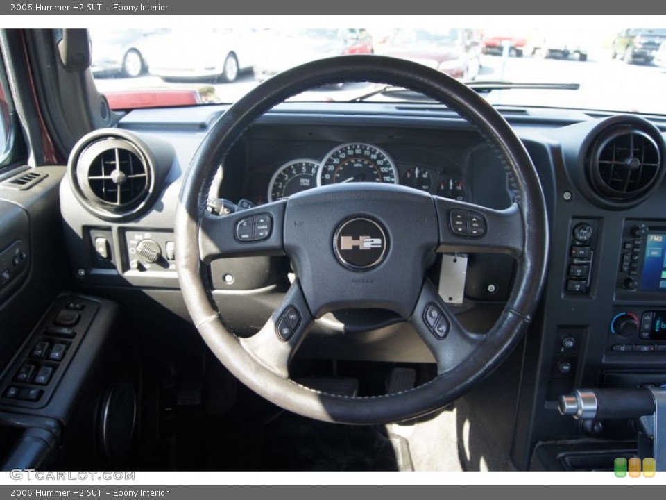 Ebony Interior Steering Wheel for the 2006 Hummer H2 SUT #70199053