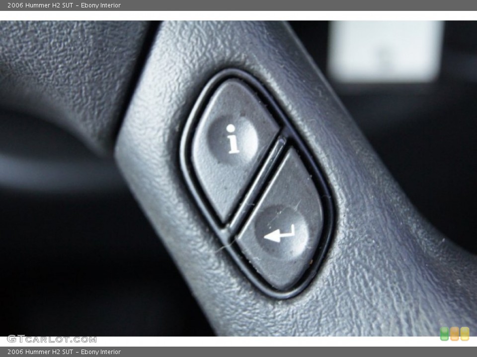 Ebony Interior Controls for the 2006 Hummer H2 SUT #70199110