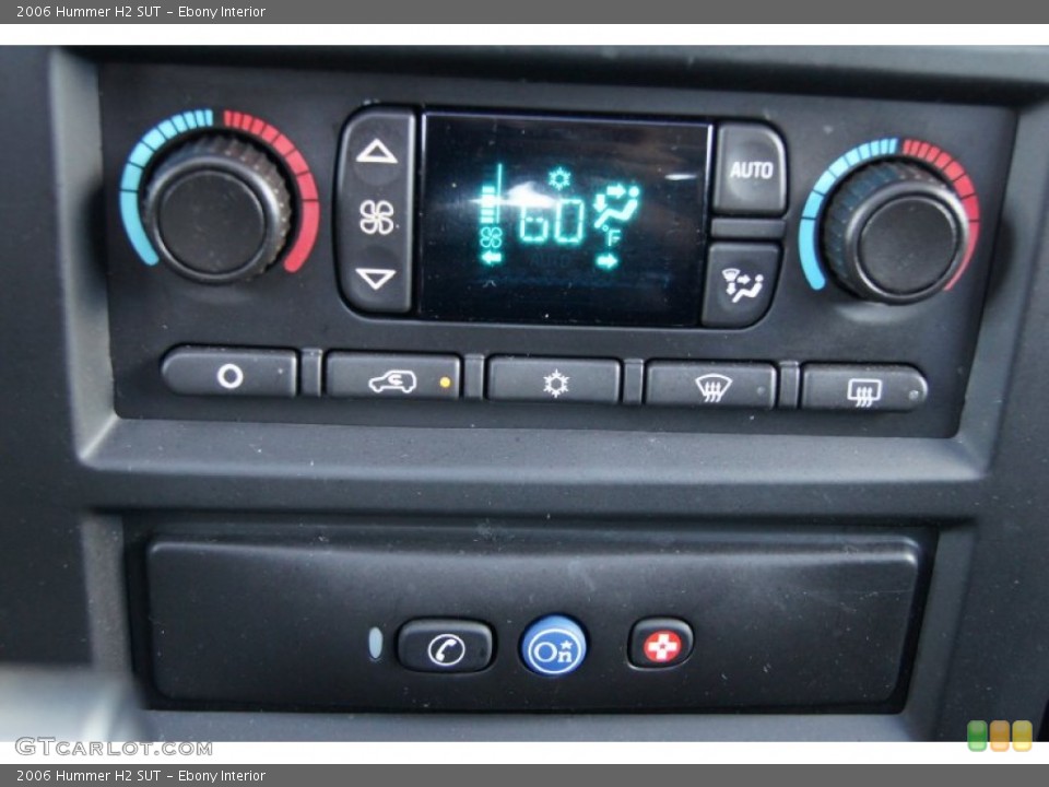 Ebony Interior Controls for the 2006 Hummer H2 SUT #70199137