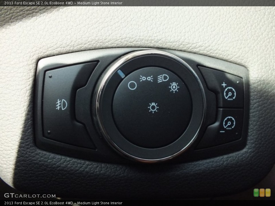 Medium Light Stone Interior Controls for the 2013 Ford Escape SE 2.0L EcoBoost 4WD #70201268