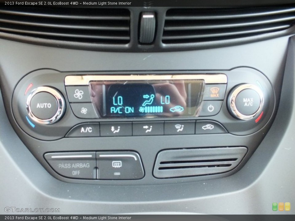 Medium Light Stone Interior Controls for the 2013 Ford Escape SE 2.0L EcoBoost 4WD #70201311