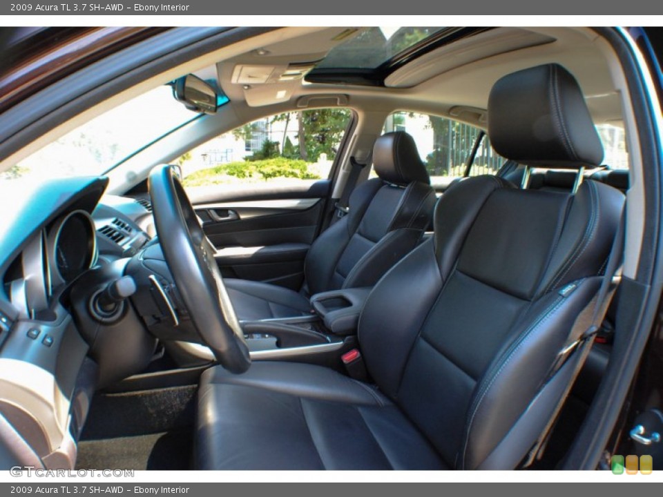 Ebony Interior Front Seat for the 2009 Acura TL 3.7 SH-AWD #70203241
