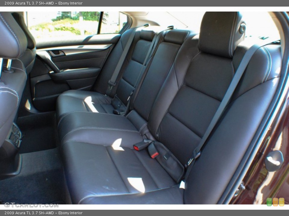 Ebony Interior Rear Seat for the 2009 Acura TL 3.7 SH-AWD #70203289