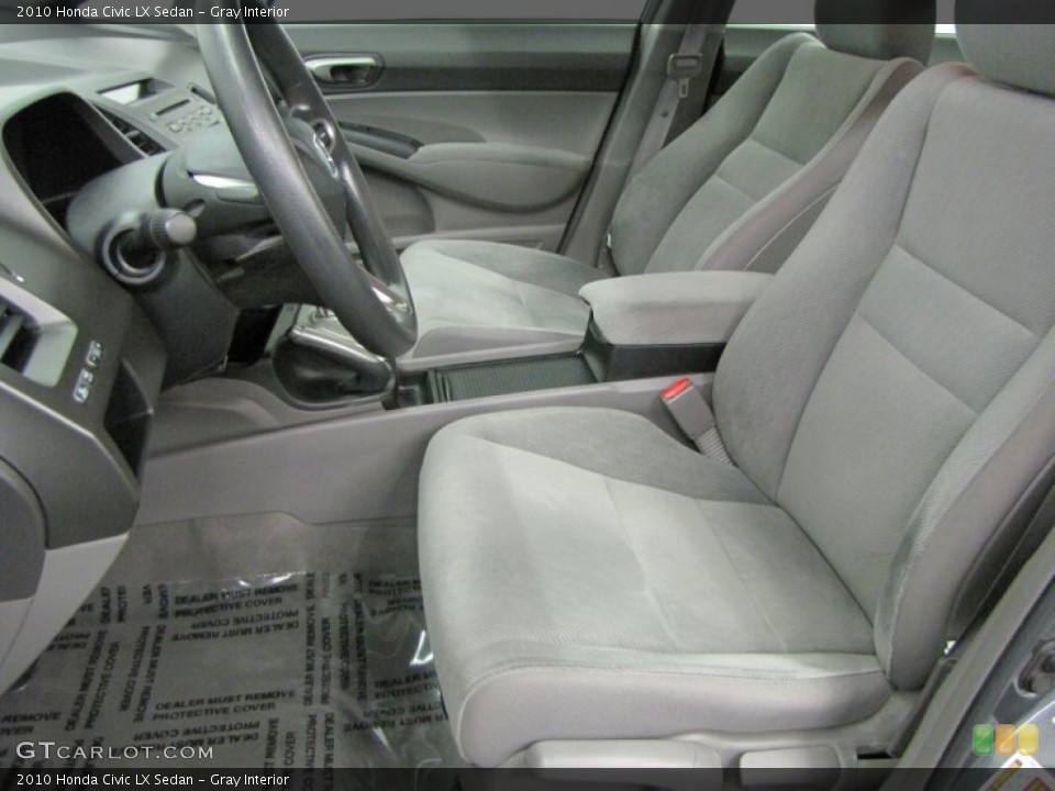 Gray Interior Front Seat for the 2010 Honda Civic LX Sedan #70204591
