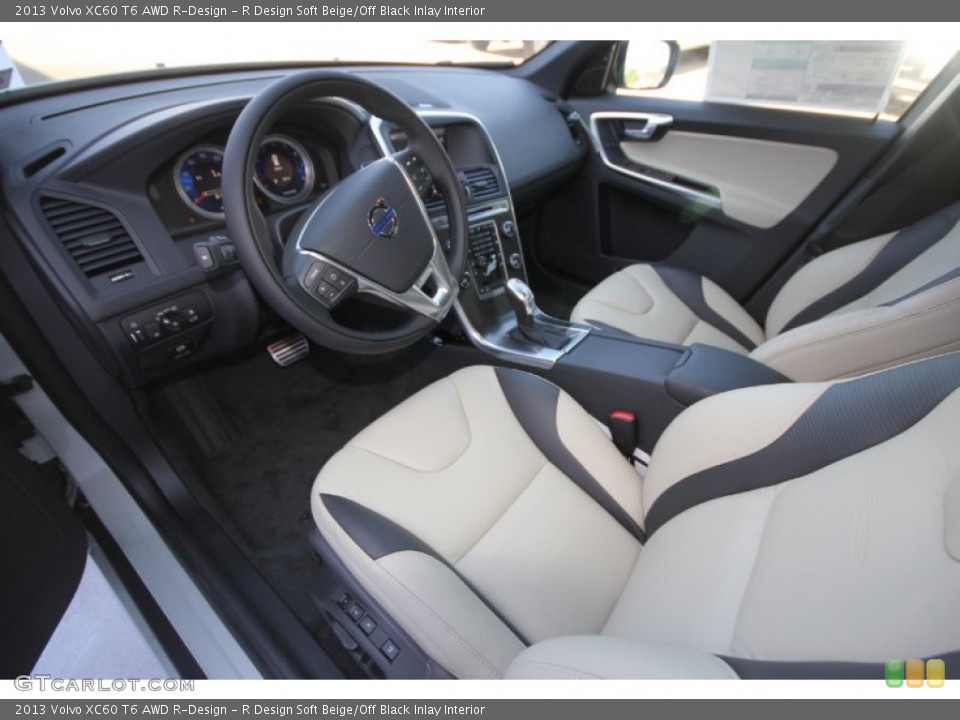 R Design Soft Beige/Off Black Inlay Interior Photo for the 2013 Volvo XC60 T6 AWD R-Design #70204876