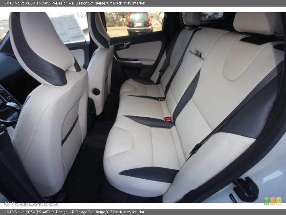 R Design Soft Beige/Off Black Inlay Interior Rear Seat for the 2013 Volvo XC60 T6 AWD R-Design #70204894