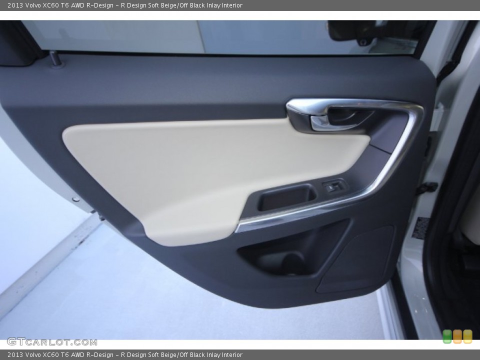 R Design Soft Beige/Off Black Inlay Interior Door Panel for the 2013 Volvo XC60 T6 AWD R-Design #70204921