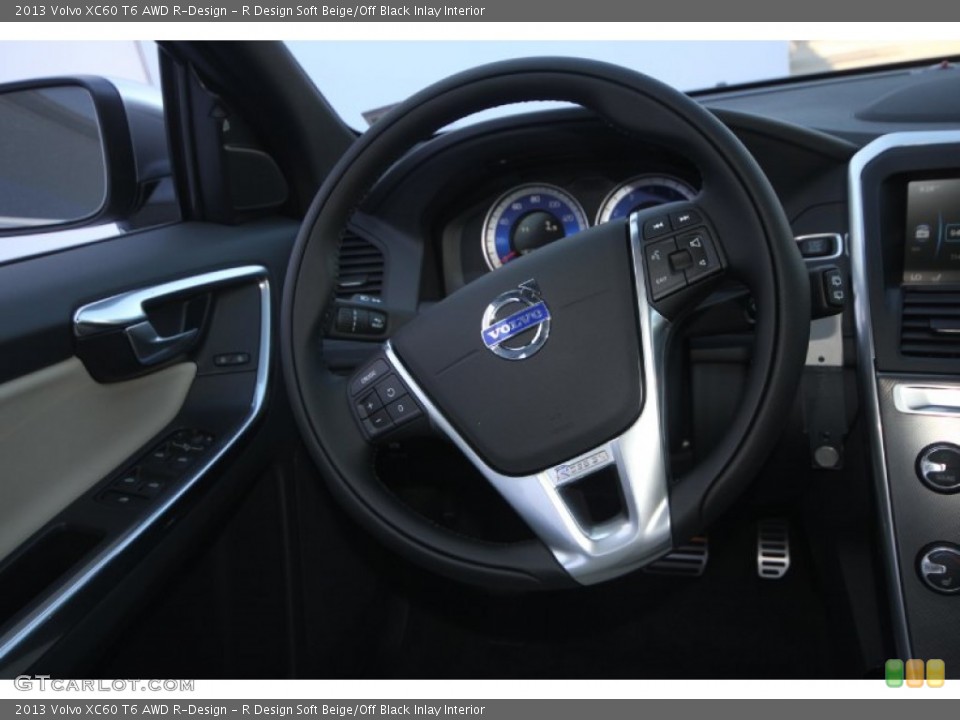 R Design Soft Beige/Off Black Inlay Interior Steering Wheel for the 2013 Volvo XC60 T6 AWD R-Design #70204945