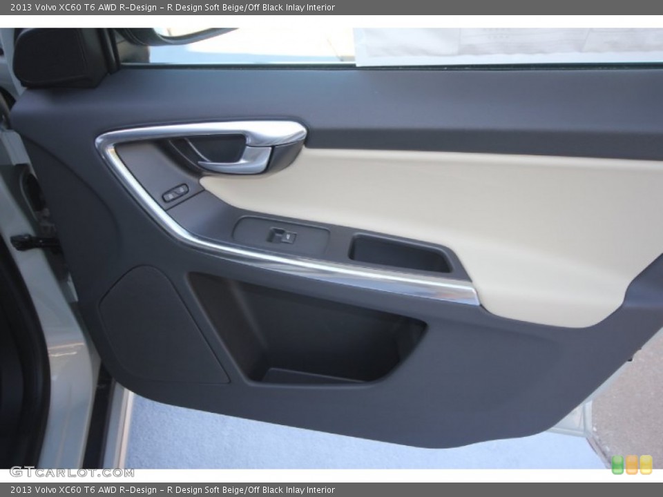 R Design Soft Beige/Off Black Inlay Interior Door Panel for the 2013 Volvo XC60 T6 AWD R-Design #70204963