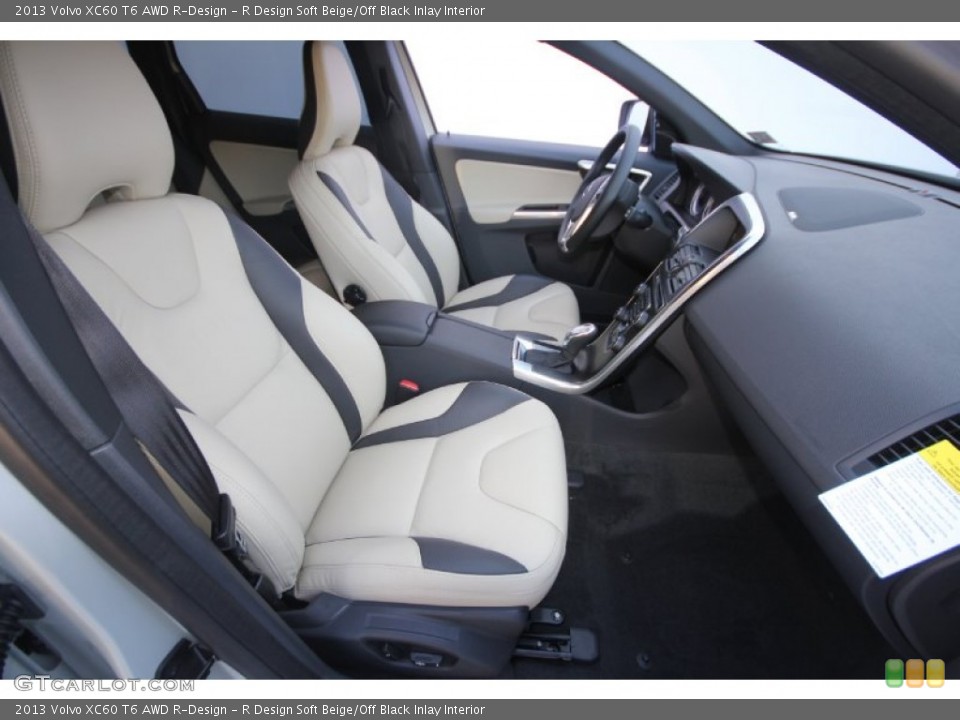 R Design Soft Beige/Off Black Inlay Interior Front Seat for the 2013 Volvo XC60 T6 AWD R-Design #70204981