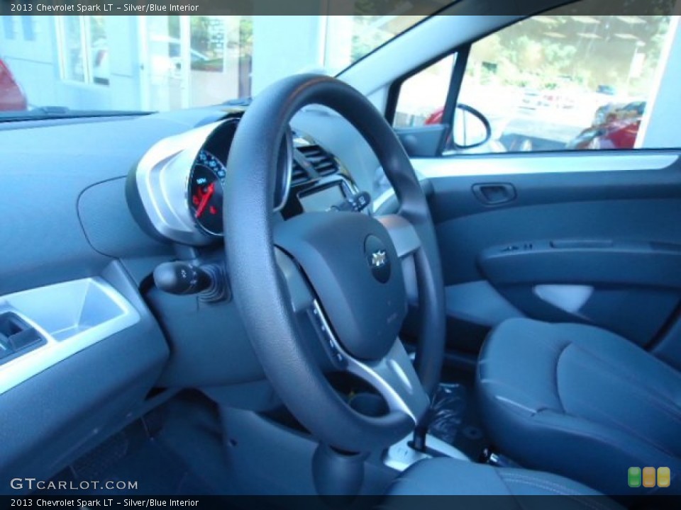 Silver/Blue Interior Steering Wheel for the 2013 Chevrolet Spark LT #70206797