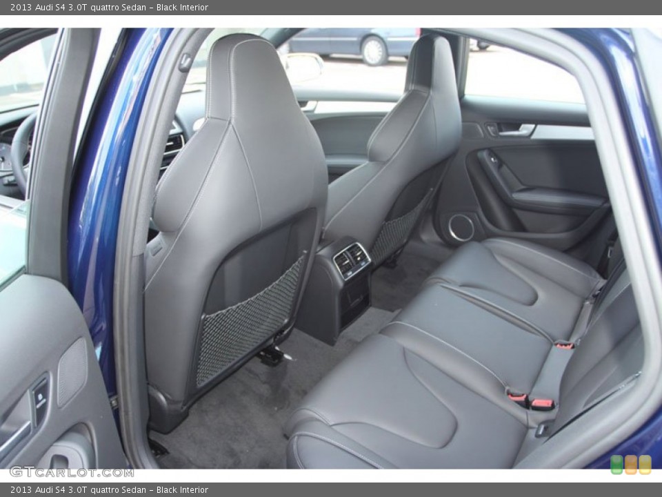 Black Interior Rear Seat for the 2013 Audi S4 3.0T quattro Sedan #70210102