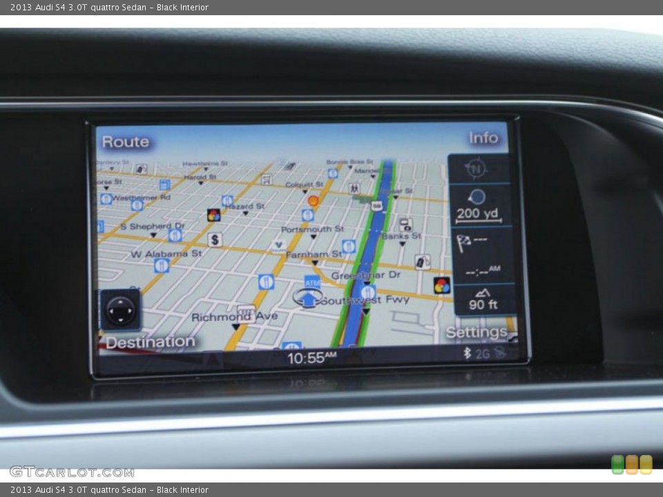 Black Interior Navigation for the 2013 Audi S4 3.0T quattro Sedan #70210132