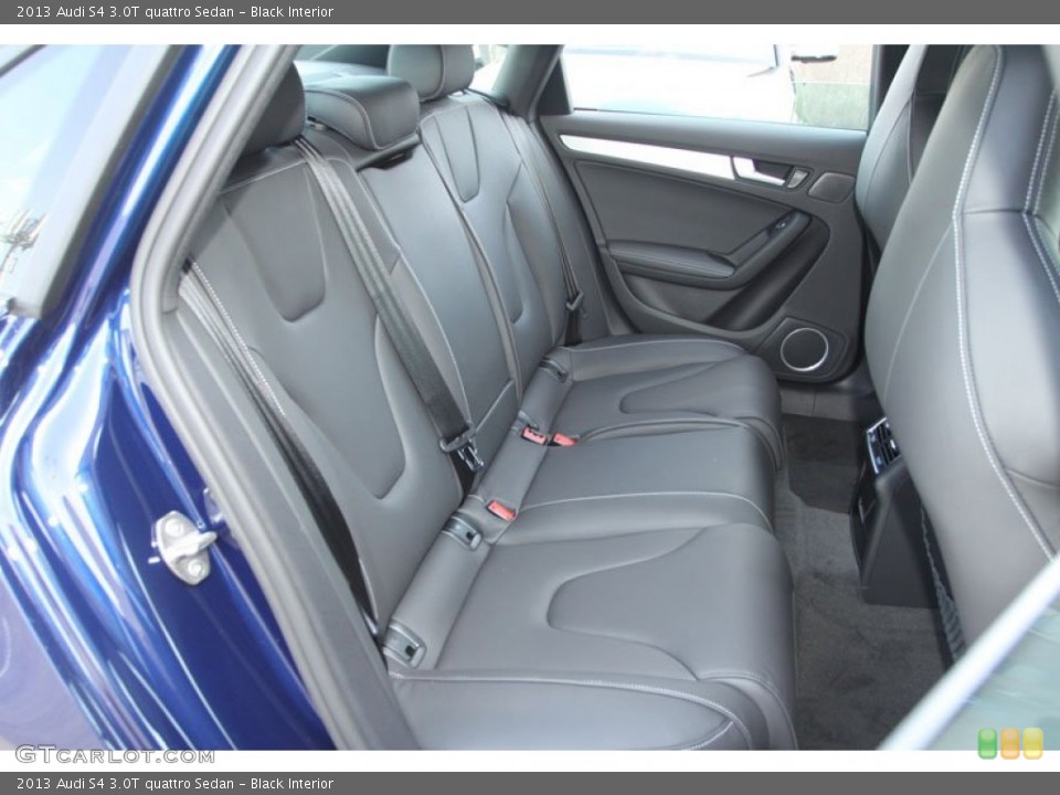 Black Interior Rear Seat for the 2013 Audi S4 3.0T quattro Sedan #70210189