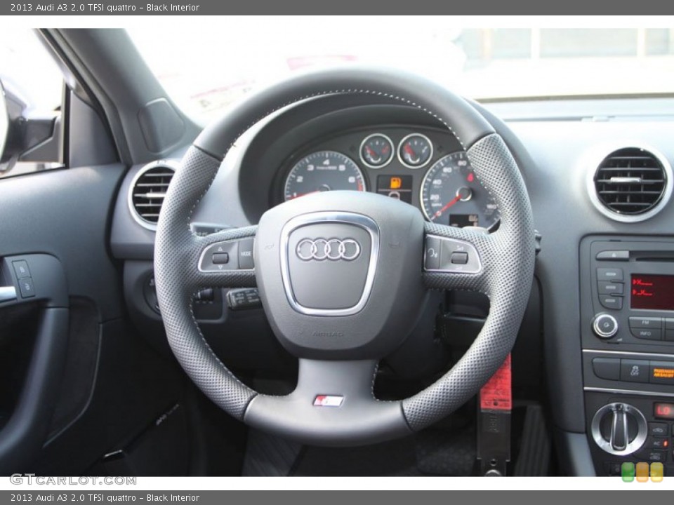 Black Interior Steering Wheel for the 2013 Audi A3 2.0 TFSI quattro #70210372